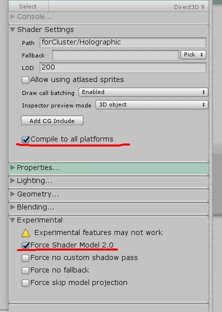 Shader Forgeでcluster用のShaderを作る