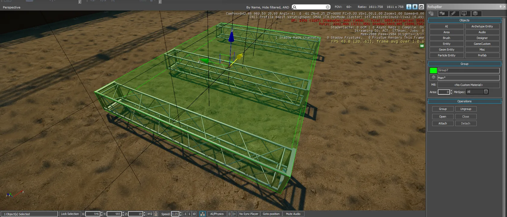 【CryENGINE】Group