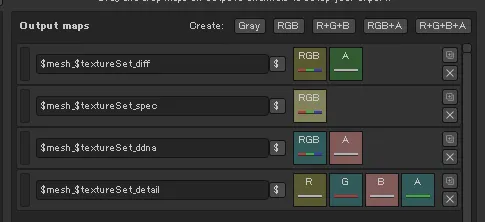 Substance Painter export-presets for CryEngine