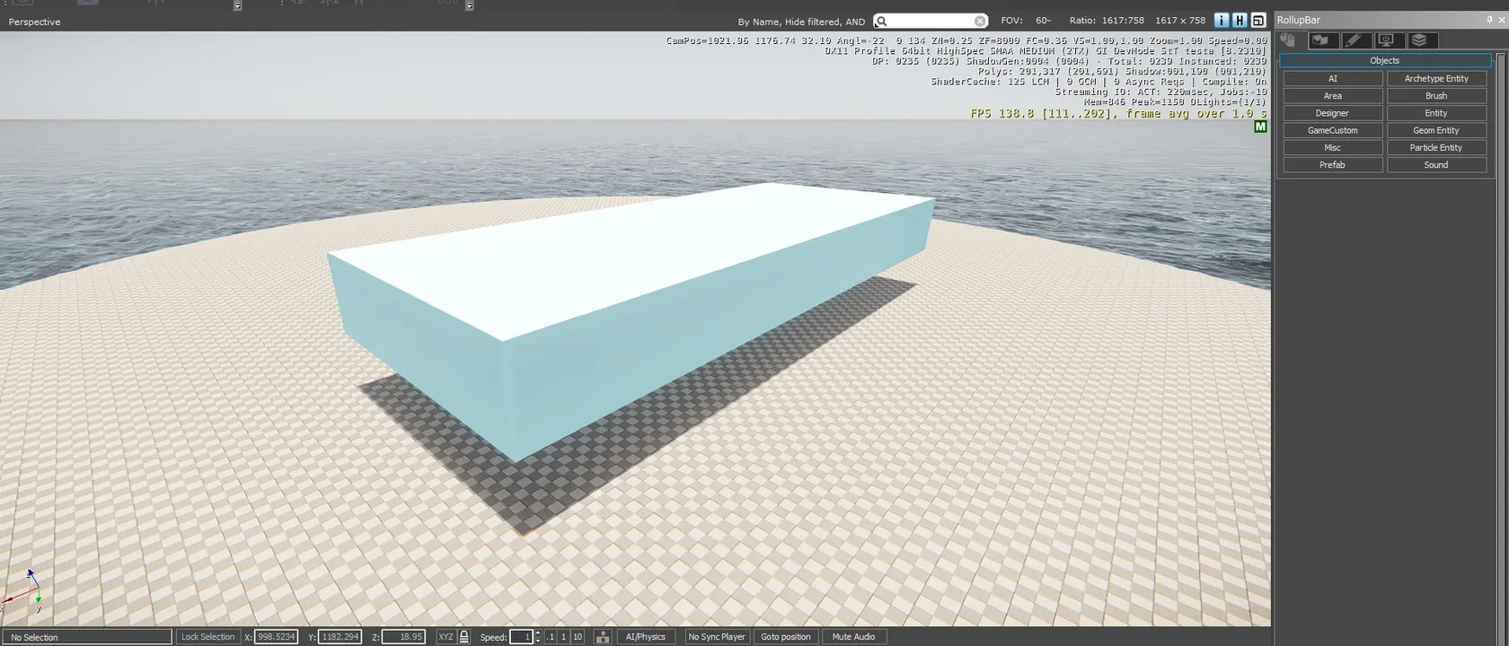 【CryENGINE】インポート・衝突判定について（1）